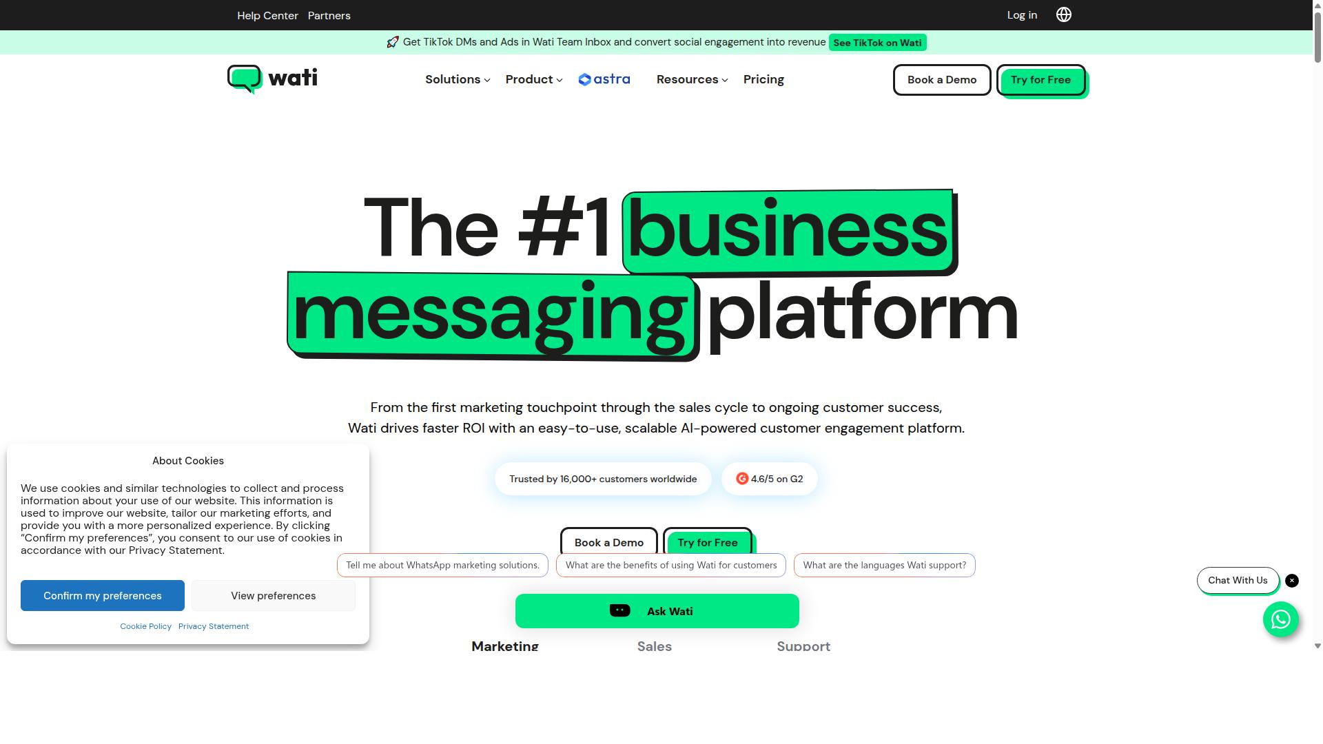 Wati website