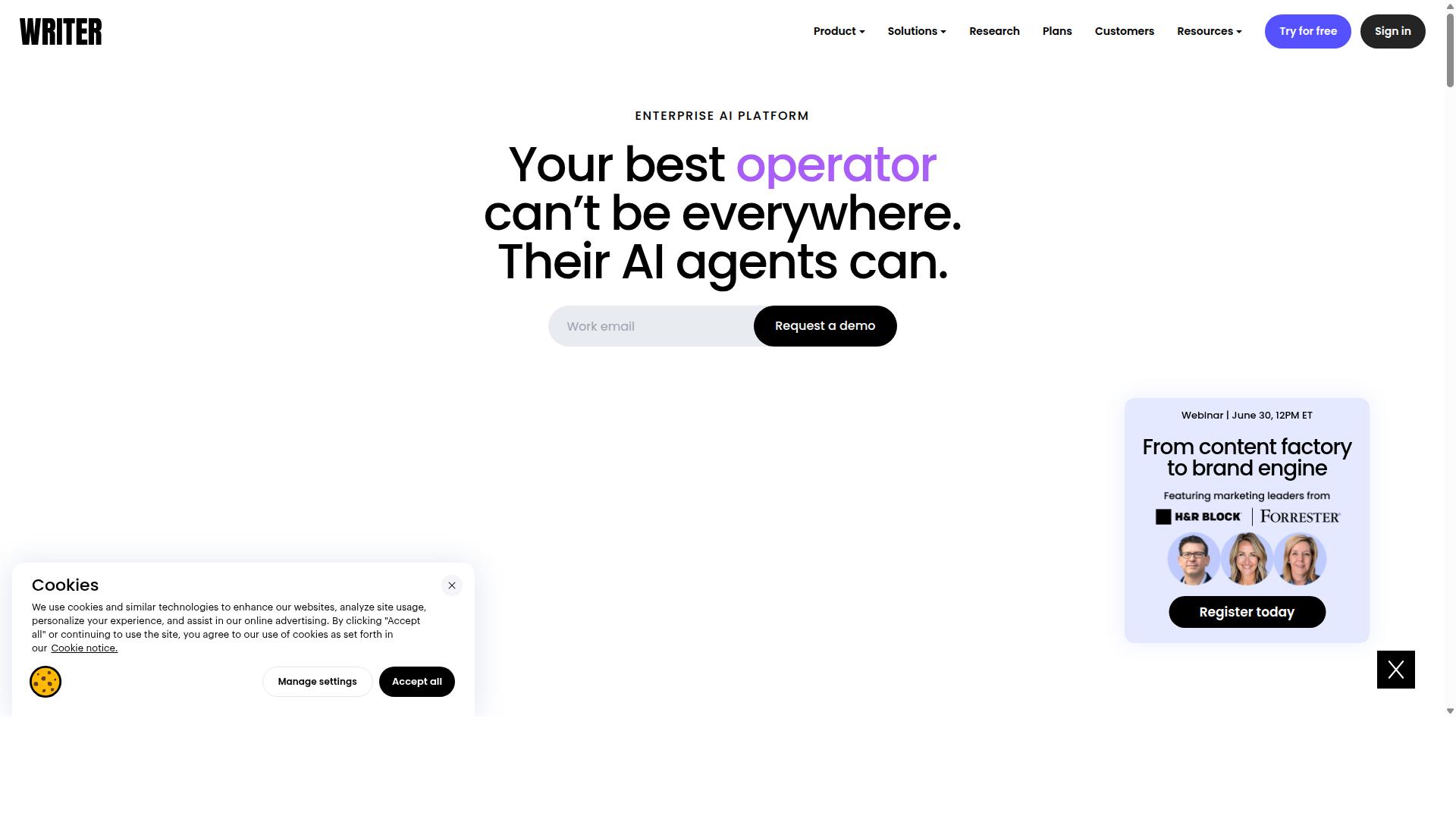 Writer website